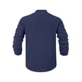 thumbnail image 5 of Men's Linen Long Sleeve Shirt Button Henley Shirt V-Neck Casual Plain Lightweight Fall Top M, 5 of 6