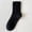 Black, variant on Womens Cute Crew Socks Casual Athletic Aesthetic Socks Neutral Cotton Socks for Long Flights Office Meetings Ribbed Texture with Earth Tone Palette and Mid-Calf Height Beige