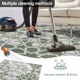 thumbnail image 5 of Sage Green Outdoor Rug for Patio/Deck/Porch, Non-Slip Large Area Rug 6 x 9 Ft, Retro Abstract Morocco Geometric Texture Indoor Outdoor Rugs Washable Area Rugs, Reversible Camping Rug Carpet Runner, 5 of 8