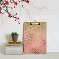 thumbnail image 5 of FMSHPON Gold Glitter Leopard Print Clipboard Hardboard Wood Nursing Clip Board and Pull for Standard A4 Letter 13x9 inches, 5 of 5