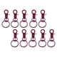 thumbnail image 5 of Yuarrent Paquete de 10 hebillas de liberación con cierres de langosta de Metal, anillos, abalorios DIY, hebillas para bolsos, conectores Type2 NO2, 5 of 6