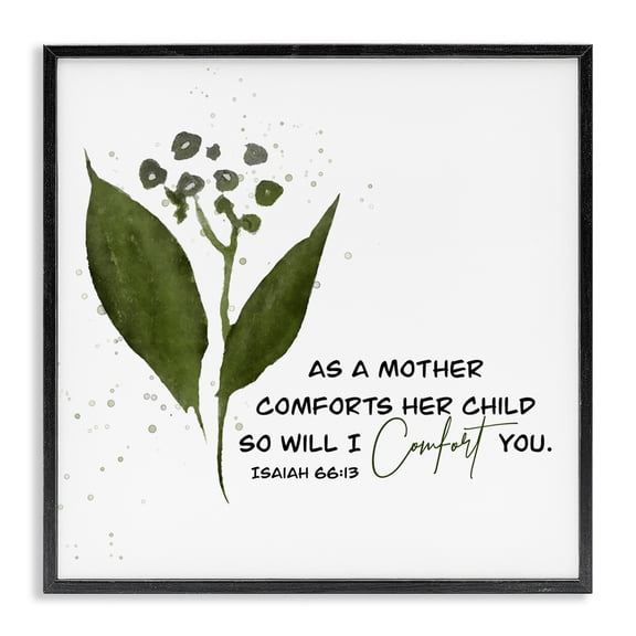 Stupell Industries Farmhouse Proverb & Abstract Flower Black Framed Giclee Art, 12 x 12, by Amber Clarkson