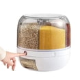 thumbnail image 4 of Contenedor para almacenar granos, dispensador de arroz de 6 rejillas, giratorio, sellado, de gran capacidad, para cocina y hogar., 4 of 14