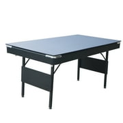 SEGMART 5.5 Ft 3 In 1 Pool & Table, Tennis Multigame Table, Multifunctional Billiard Table, Dining Table, Indoor Game Table, All Accessories Included, Black with Green Felt