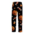 thumbnail image 4 of Satingcolo Halloween Pajama Pants for Men Printed Pajama Bottoms Drawstring Lounge Pants Sleepwear, 4 of 7