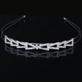 thumbnail image 2 of Triángulo Diadema Cintillo Tiara Cristal Diamante para Boda Novia Dama de Honor, 2 of 6