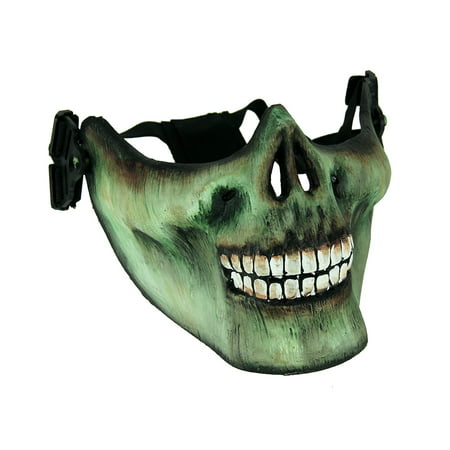 Adult Scary Zombie Skull Face Half Mask