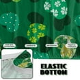thumbnail image 5 of Xoenoiee Green Heart Shamrock Pattern Futon Slipcover Armless Futon Bed Cover Furniture Protector Without Armrests with Elastic Bottom, Soft Jacquard Armless Futon Cover St. Patrick's Day Decor, 5 of 7