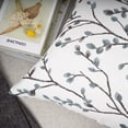 thumbnail image 4 of Classical Embroidery Jacquard Teal Leaf Pattern Square Decorative Throw Pillow Case Cushion Cover 18x18 inch, 4 of 6