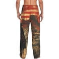 thumbnail image 3 of Daiia 1860s Style American Cowboy Men's Sleep Pant with Pockets and Drawstring,Pajama Pants-Large, 3 of 9