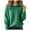 Green, variant on Sweater Hoodie for Women 2026 Trendy Long Sleeve Knit Solid Color Hooded Sweatshirt Pullover Top