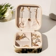 thumbnail image 6 of Print Travel Portable Jewelry Organizer Box with Earring Holder, Bracelet Holder, and Necklace Organizer for Girls and Women, 6 of 6