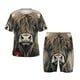 thumbnail image 1 of Balery Butterfly Cow With Flowers Conjunto de Pijama Infantil de Manga Corta con Estampado – Ropa de Dormir de Algodón Suave-Small, 1 of 6