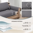 thumbnail image 2 of Behome Sofa Cover, Reversible Couch Cover for 3 Cushion Cover Pet Friendly Sofa Cover, Water Resistant Slipcover Furniture Protector with Non Slip Elastic Strap, Gray, 2 of 9
