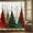 Color 3, variant on 1pc Christmas Polyester Shower Curtains Festive Holiday Design with Colorful Christmas Trees and Stars Colorful Bath Curtain Set 72x72 inch with 12 Hooks for Bathroom Decoration