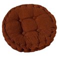 thumbnail image 4 of Cojín de silla, relleno grueso, acolchado, redondo, para comedor interior y exterior, cojín redondo, marrón, 4 of 5