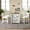 White, variant on Harper & Bright Designs Counter Height Dining Table Set for 4, Wood Bar Table with Storage shelf and 4 Chairs for Small Places, White