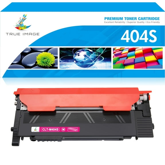 True Image Compatible Toner Cartridge for Samsung CLT-K404S CLT-C404S CLT-M404S CLT-Y404S SL-C430 C430W C480 C480W C480FW C480FN C432 C432W(Magenta 1-Pack)