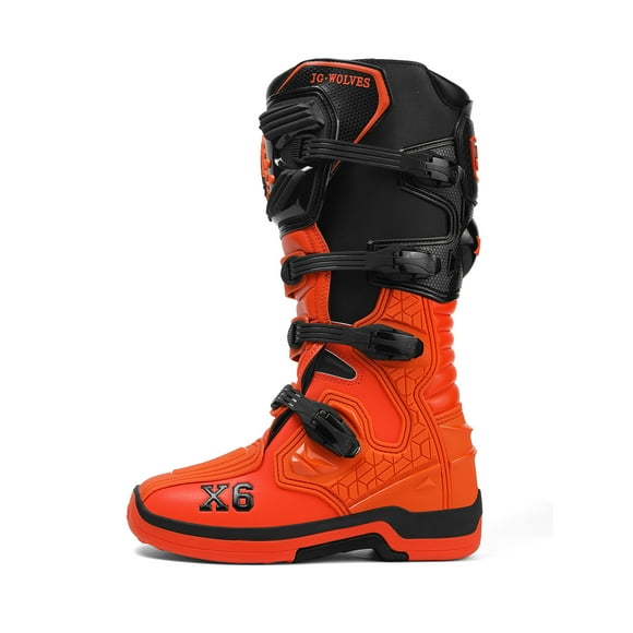 Botas de Moto Todo Clima: Confort Total & Aventura Sin Límites! Impermeables Viaje & Off-Road - Hombres y Mujeres,naranja-45