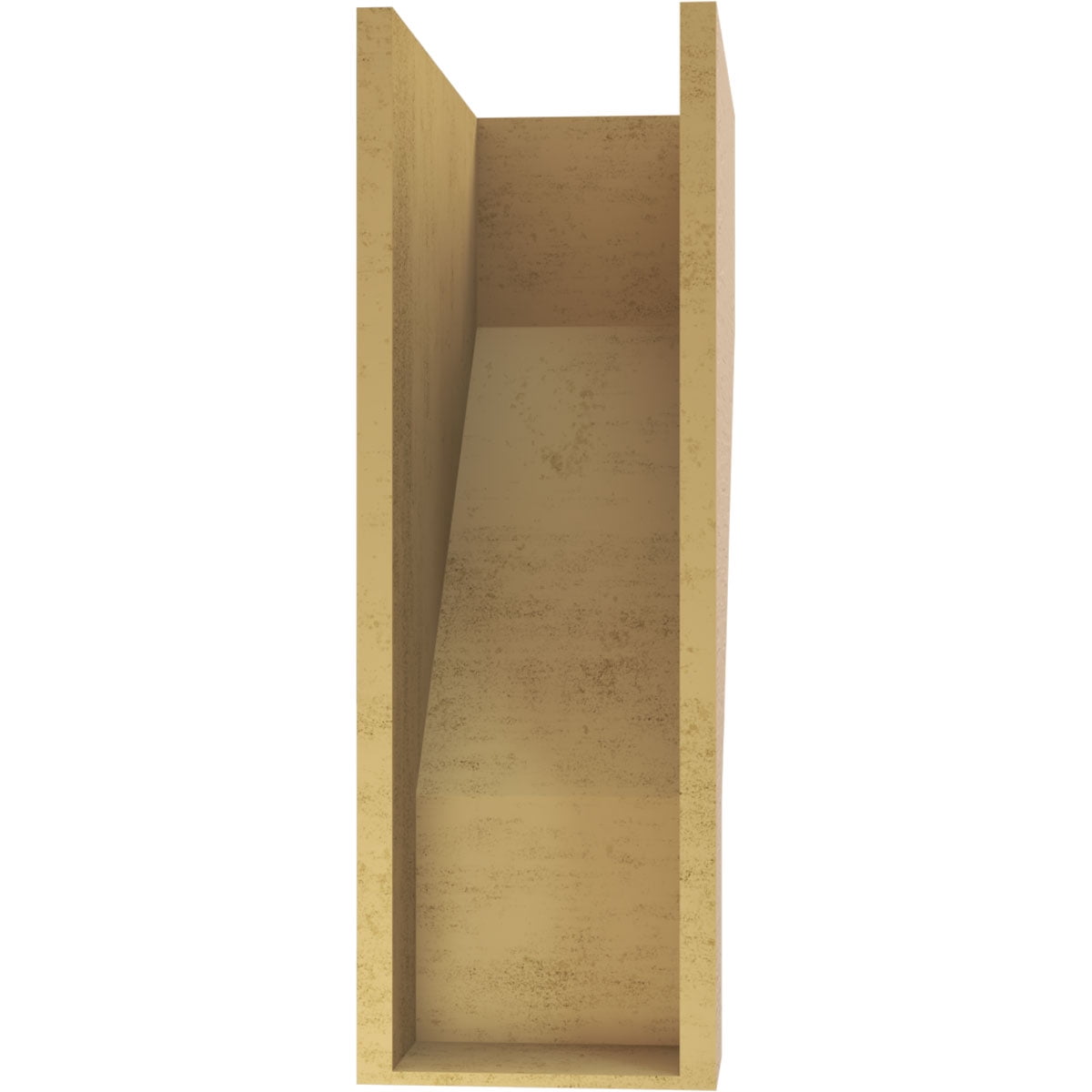 10"W x 20"D x 30"H Classic Clemmons Rough Cedar Woodgrain TimberThane Corbel, Primed Tan