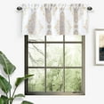 thumbnail image 7 of DriftAway Brianna Blossom Floral Sketch Diamond Geometric Printed Printed Pattern Lined Thermal Insulated Window Curtain Valance Rod Pocket Single, 52" x 18" Plus 2" Header, Yellow, 7 of 7