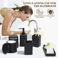 thumbnail image 4 of Set de accesorios de baño YMXYJM 6 piezas negro mate, 4 of 7