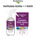 thumbnail image 2 of JJEAN-Laundry Stain Remover Spray for Clothes - Removes Tough, Dried-In Stains on Whites & Colors -Natural Ingredients - Gentle Yet Powerful - Includes 3 oz Refill & Empty Refillable Bottle, 2 of 4