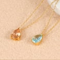 thumbnail image 6 of NICKSUN 18K Gold Plated Birthstone Necklace for Women Dainty Diamond Teardrop Necklaces Emerald Green CZ Pendant Necklace Birthday Gift for Women Jewelry, 6 of 7