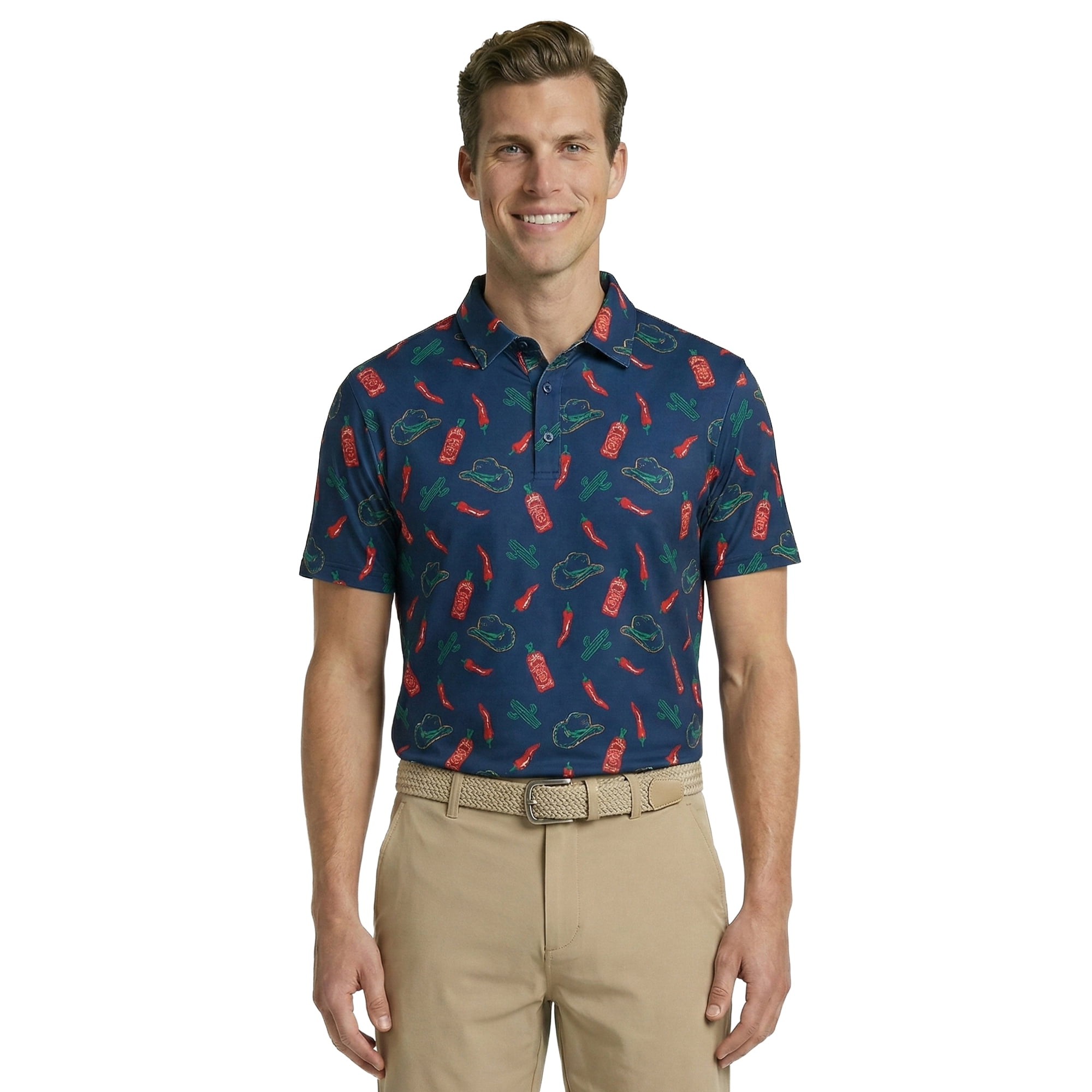 Birdie Bound Men' s & Big and Tall Golf Polo Shirts, Sizes XS-4XLT
