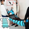 thumbnail image 4 of Camilla Suave Macarena con 12 Manijas Plegable para Transporte de Pacientes Azul, 4 of 7