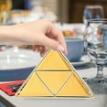 thumbnail image 2 of Triangle Napkin Holders Luxury Retro Novelty Table Desk Decor Napkin Rack, 2 of 9