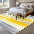 thumbnail image 5 of Yellow Grey Washable Living Room Rugs 5'x7', Abstract Retro Ombre Mottled Texture Farmhouse Low Pile Throw Large Area Rugs Non-Slip Sturdy Edge Binding Carpet for Dining Room Bedside Kitchen, 5 of 9