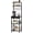 Black, variant on Bakers Rack, 5-Tier Coffee Bar Station, Coffee Stand with Pod Drawer Holder, Versatile Kitchen Storage Rack with 4 Hooks, for Living Room, Cafe Corner, Black KF01BB