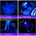 thumbnail image 5 of luces LED para interior de coche, iluminación ambiental de 7 colores, luz de lectura recargable por USB, luces LED portátiles para coche., 5 of 5