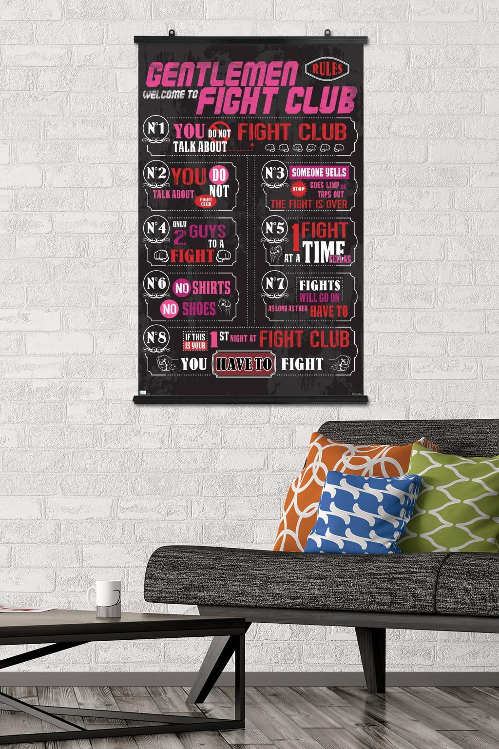 Fight Club - Rules Wall Poster, 22.375" x 34"
