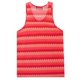 thumbnail image 3 of Camiseta sin mangas de cuello redondo para hombre, cuello redondo ahuecado, estilo playero informal de verano, holgada, sin mangas, a rayas, cuello redondo, sin mangas, para hombre, 3 of 4