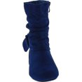 thumbnail image 4 of Women's Fashion Calf Flat Heel Side Zipper Slouch Ankle Boots, 4 of 4