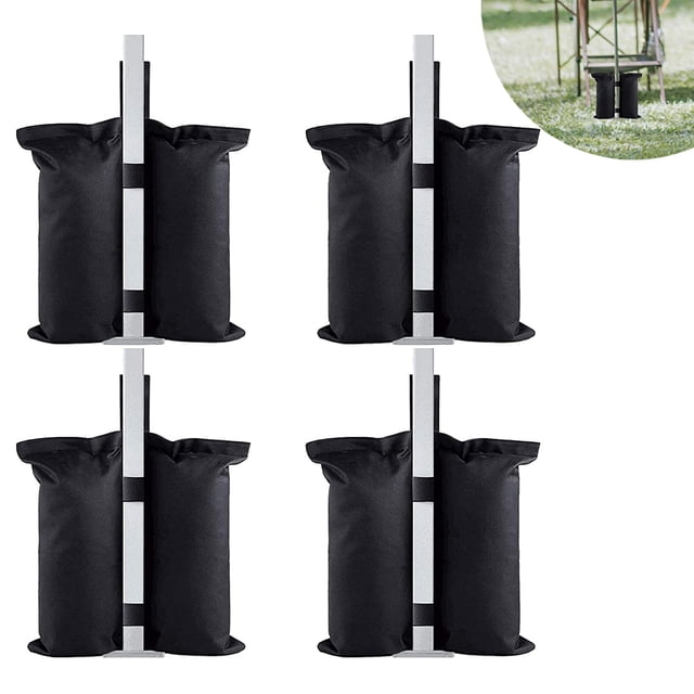 Secure Anchoring Canopy Weights, High Compatibility Sand Bags for Outdoor Structures, Tear And Fade Resistant Gazebo Instant Shelter Leg Weights, 4-Piece Set Without Sand