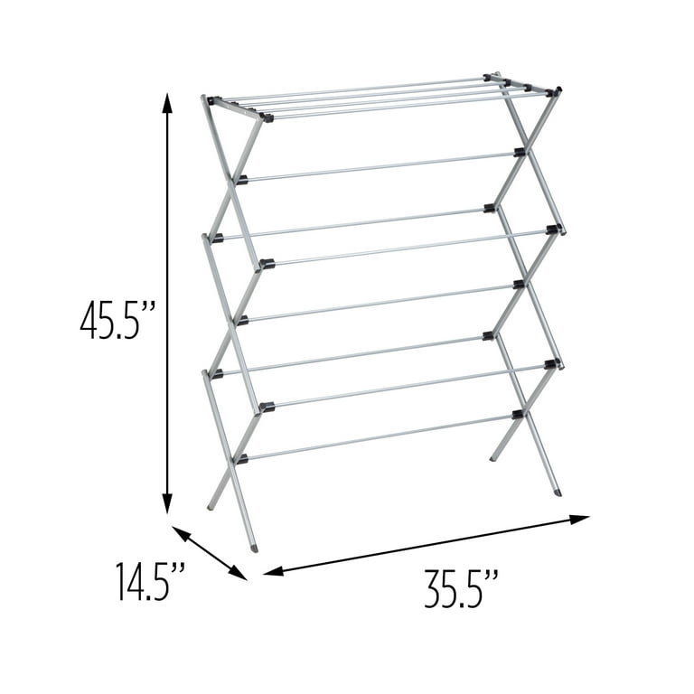 Honey-Can-Do White Metal Collapsible Clothes Drying Rack