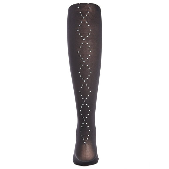 MeMoi Diamonds on Down Jeweled Girls Opaque Tights - Girls - Female, 2-4, Black