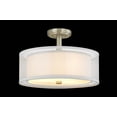 thumbnail image 2 of Dolan Lighting - 3-Light Semi-Flush Mount-Chrome Finish, 2 of 2