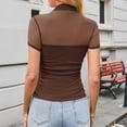 thumbnail image 5 of Women Blouses Ladies Long Sleeve Sweaters And Tops Thermal Long Sleeves for Women Sports T Compression Base Layer Top Tissue Tee Sleeve Sportswear S Shirts Pajama Tops for plus Coffee L, 5 of 8