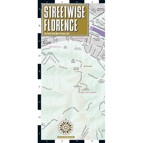 Michelin Streetwise Maps Streetwise Florence Map: Laminated City Center Street Map of Florence, Italy, (Paperback)