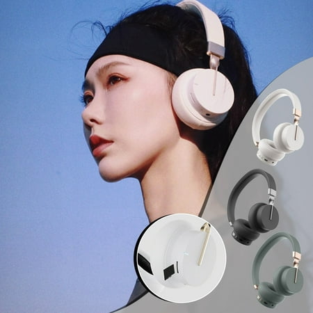 RFUGUG Bluetooth Headphones Over Ear - Call Noise Cancelling Gaming-Ready Wireless Headset with Card Slot for Uninterrupted Music & Enhanced Gaming Audio