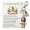 January, variant on Carry Clip Charm Accessory with Engraved Message Plate and Religious Figure, Backpack Accent for Daily Carry Use