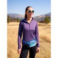 thumbnail image 6 of KERRITS Women's Ice Fil Lite Long Sleeve Riding Shirt, Color: Purple, Size: L, 6 of 7