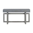 thumbnail image 5 of Extra Long 57" Console Table with 3 Drawers, Elegant Entryway Table with Storage, Narrow Long Sofa Table for Living Room, Hallway, Behind Couch, Gray, 5 of 9