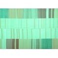 thumbnail image 1 of Ahgly Company Machine Washable Indoor Rectangle Abstract Turquoise Blue Contemporary Area Rugs, 5' x 8', 1 of 1