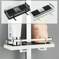 thumbnail image 1 of Vaidha Rod Shower Rack Punch- Shower Caddy Shelves Slide Bar For Shower, Shampoo, Soap HolderSuitcase,with Stainless Steel Guardrail, Shower Shelves W, 1 of 1
