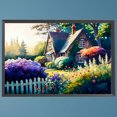 thumbnail image 1 of Cuadros Decorativos 5D bricolaje taladro redondo completo diamante pintura jardín hogar decoración arte artesanía Wdftyju embutido en tela, 1 of 9